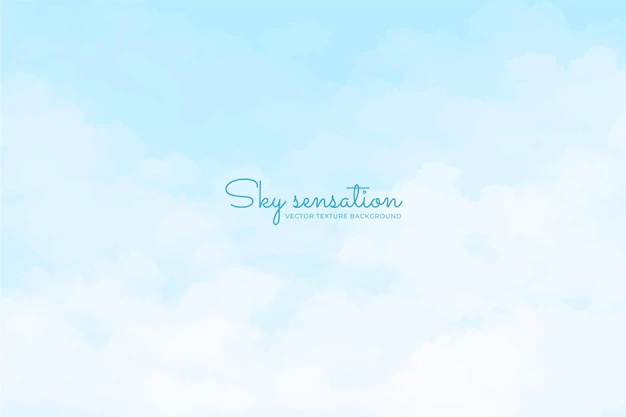 Free Vector | Sky background in pastel colors and hand painted style