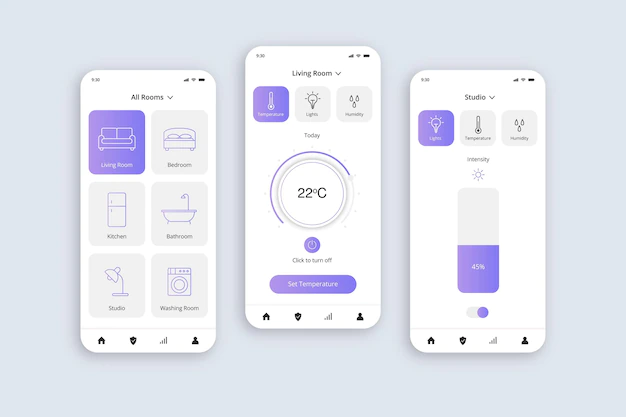 Free Vector | Smart home application