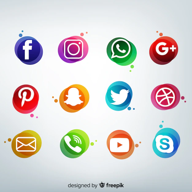 Free Vector | Social media logo collection