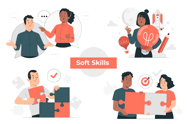 Free Vector | Soft skills  concept illustration