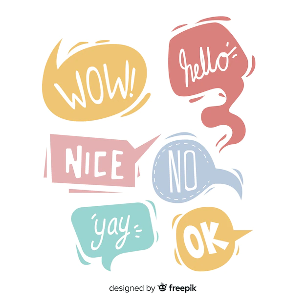 Free Vector | Speech bubbles with conversational messages