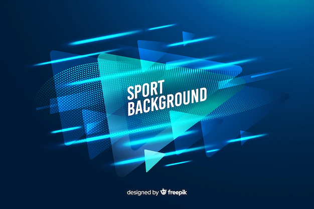 Free Vector | Sport background with abstract shapes