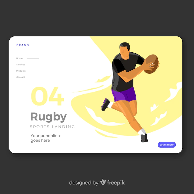 Free Vector | Sport landing page flat design