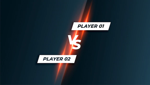 Free Vector | Sport or game competition versus vs screen background