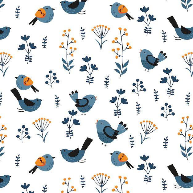 Free Vector | Spring pattern background
