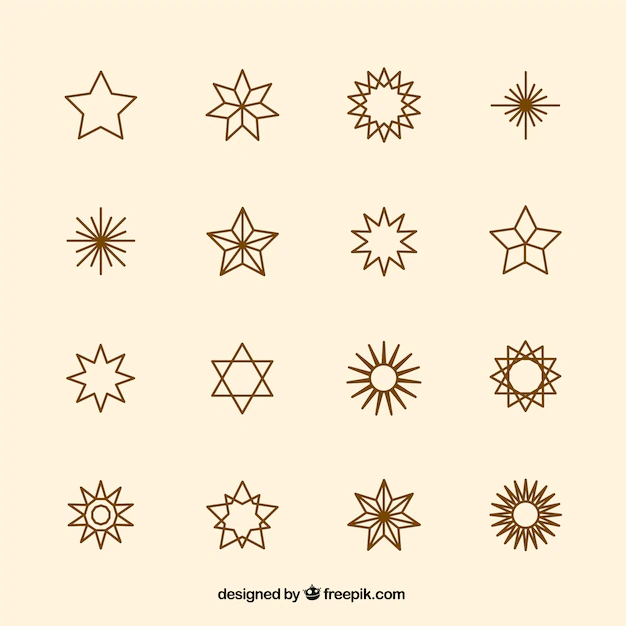 Free Vector | Star icons collection