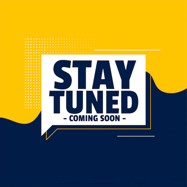 Free Vector | Stay tuned coming soon banner design