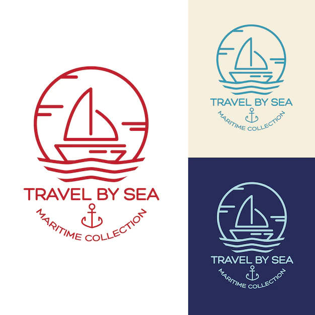 Free Vector | Summer travel design - sail boat. maritime collection illustration