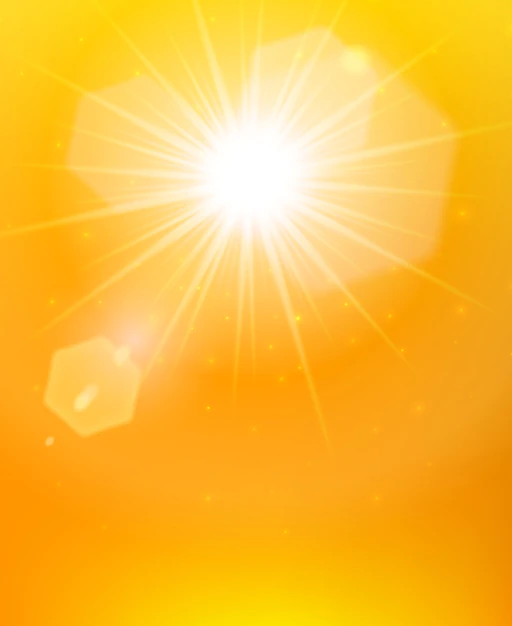 Free Vector | Sunshine background orange poster