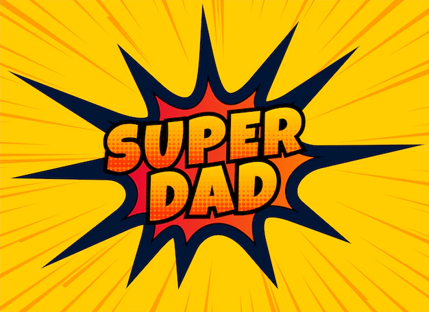 Free Vector | Super dad design for happy fathers day