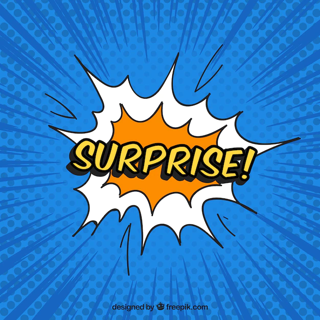 Free Vector | Surprise background in comic style