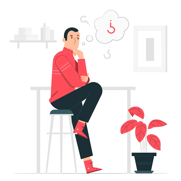 Free Vector | Thoughts concept illustration