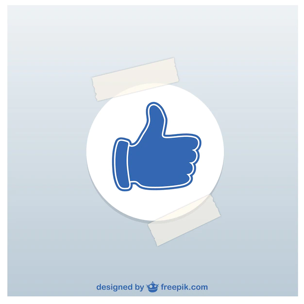 Free Vector | Thumbs up sticker