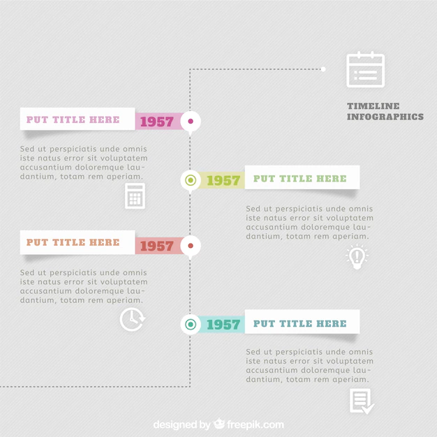 Free Vector | Timeline infographic