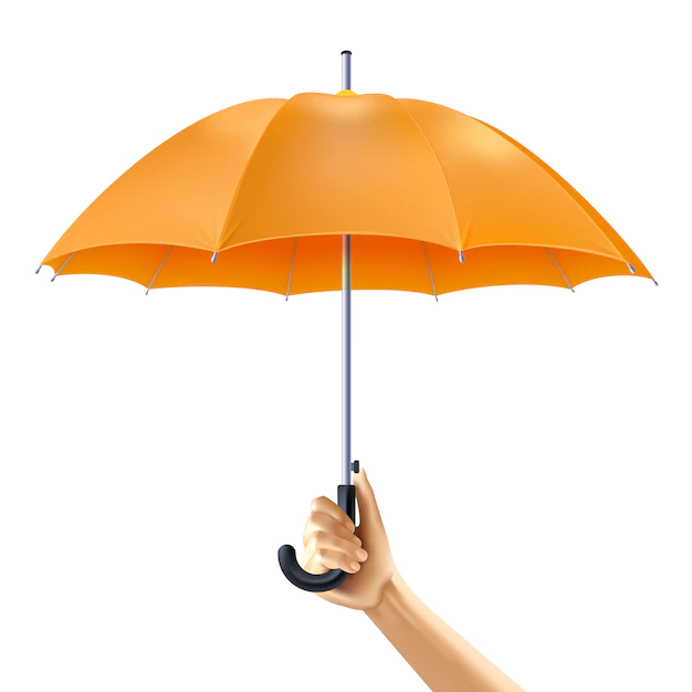 Free Vector | Umbrella in hand