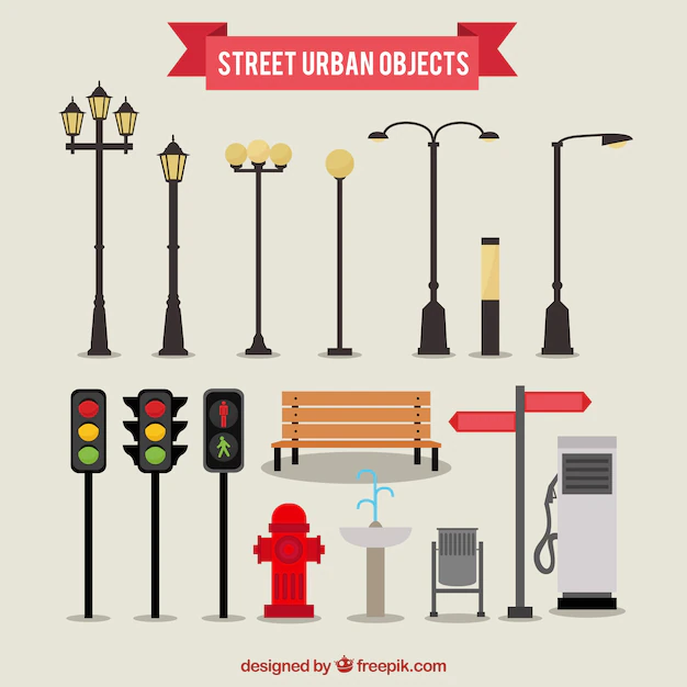 Free Vector | Urban objects