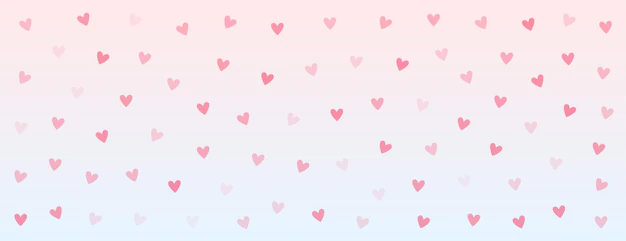 Free Vector | Valentines day hearts pattern banner design