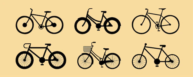 Free Vector | Various models and styles of bikes for riders to choose from according to age and usage vector cartoon illustration bicycle isolated on a white background
