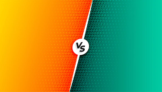 Free Vector | Versus vs screen background in comic style