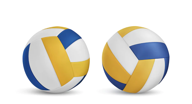 Free Vector | Volleyball balls set isolated
