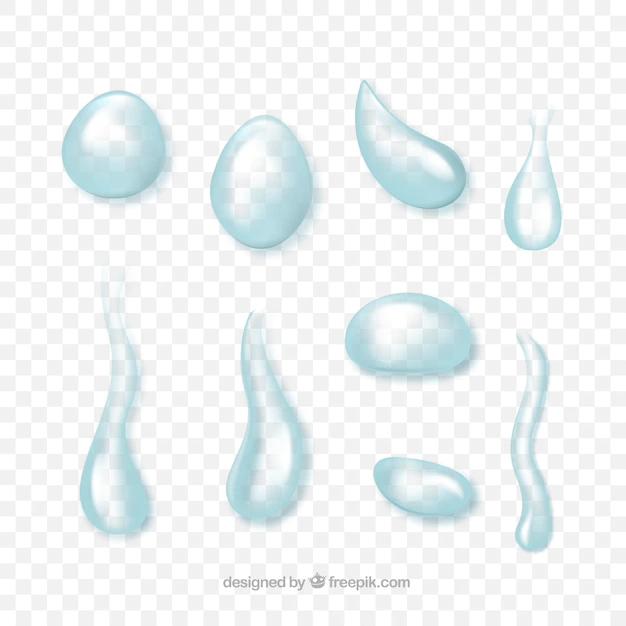 Free Vector | Water drops collection in realistic style