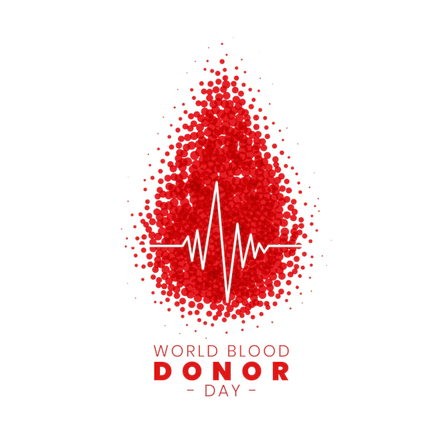 Free Vector | World blood donor day concept poster design