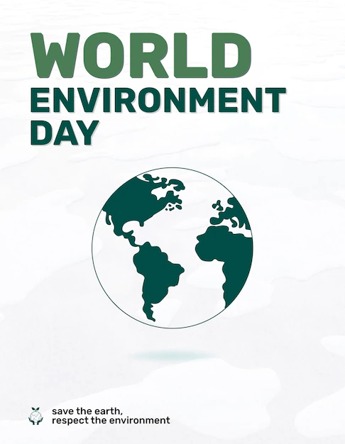 Free Vector | World environment day flyer editable template