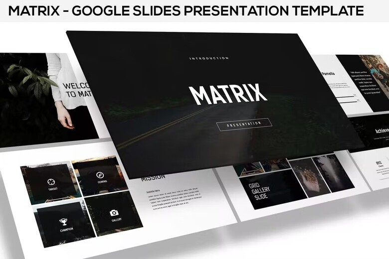 Matrix-Minimal-Google-Slides-Presentation-free-download