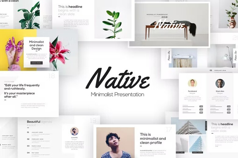 Native-Minimalist-PowerPoint-Template-free-download