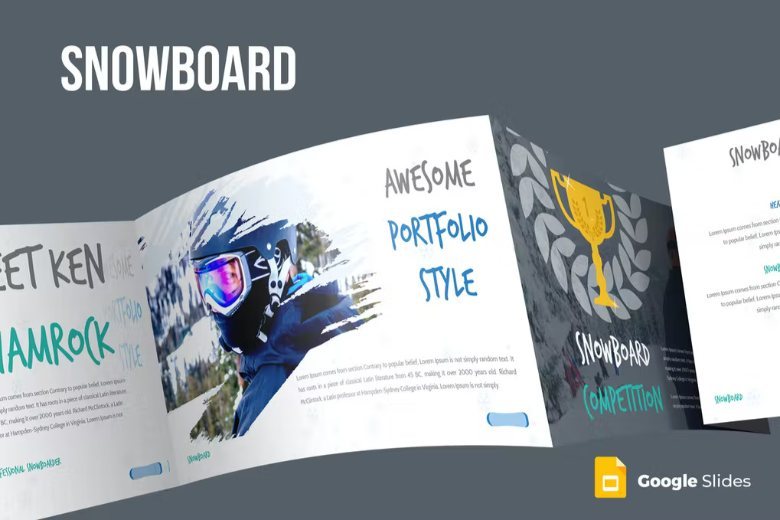 Snowboard-Google-Slides-Template-free-download