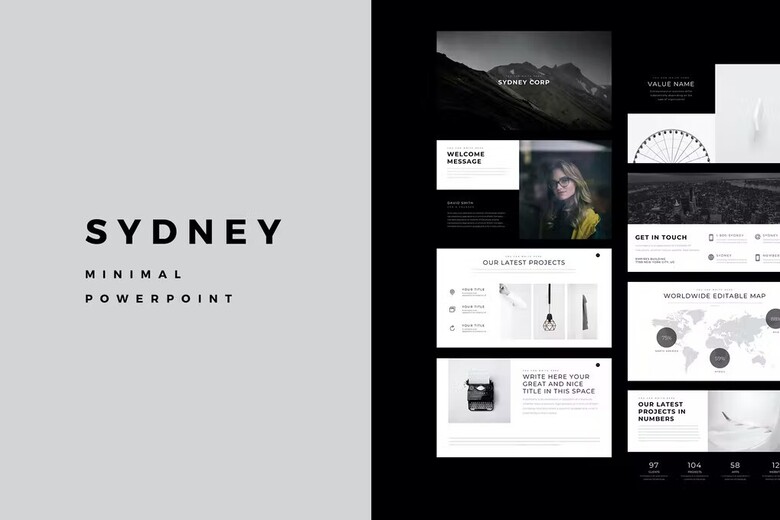 Sydney-Minimal-PowerPoint-Template-free-download