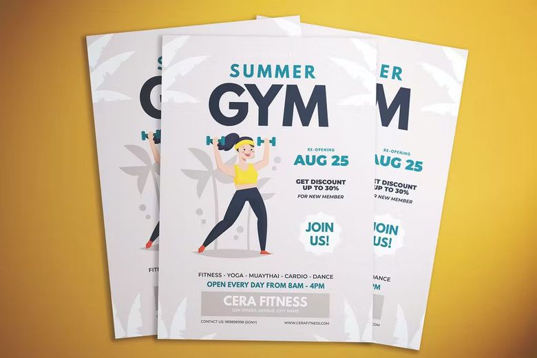 Summer Gym Flyer free download