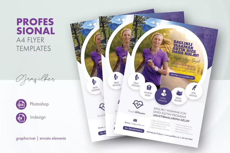 Healthy Life Flyer Templates free download