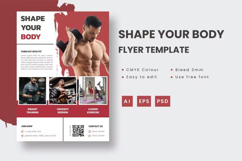 Shape Your Body - Flyer Template free download