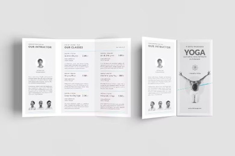 Yoga Classes Brochure free download