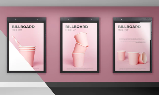 Free PSD | Billboard studio mock up