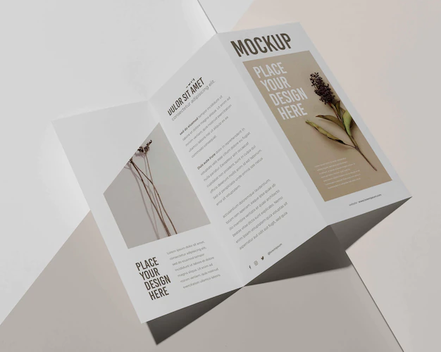 Free PSD | Brochure studio design mockup