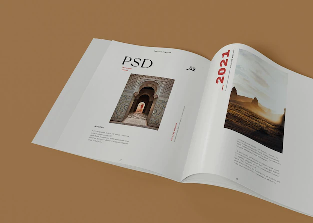 Free PSD | Magazine mockup