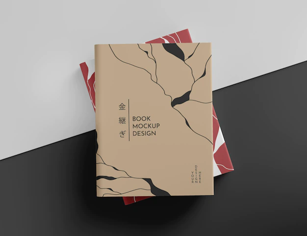 Free PSD | Beautiful book cover mockup