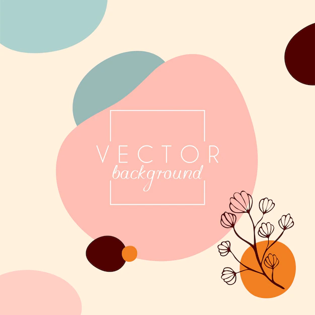 Free Vector | Abstract background. modern design template in minimal style. stylish cover for beauty presentation, branding design. vector illustration