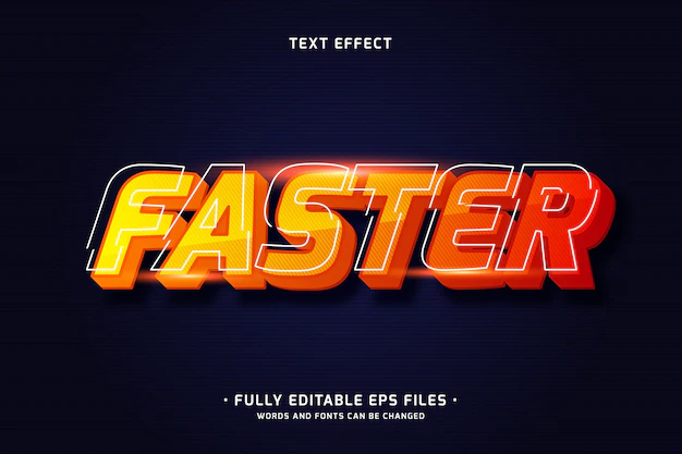 Free Vector | Realistic racing text effect