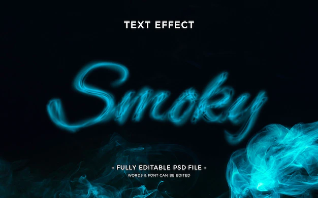 Free PSD | Smoke text effect