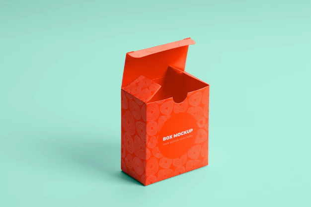 Free PSD | Box packaging mockup isolated