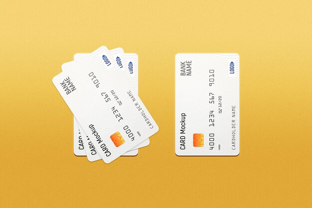 Free PSD | Credit card mockup