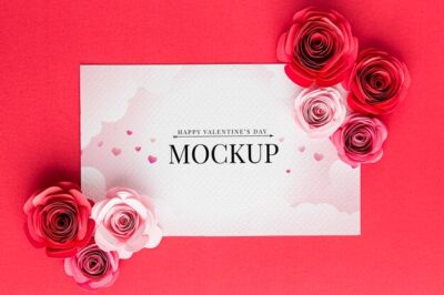 Free PSD | Valentine's day concept mock-up