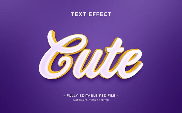 Free PSD | Cartoon text effect