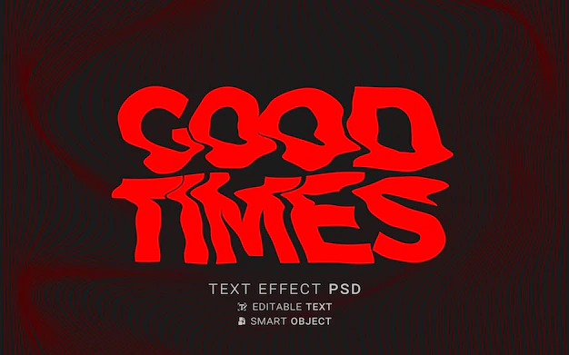 Free PSD | Disort text effect