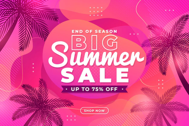 Free Vector | End of season summer sale