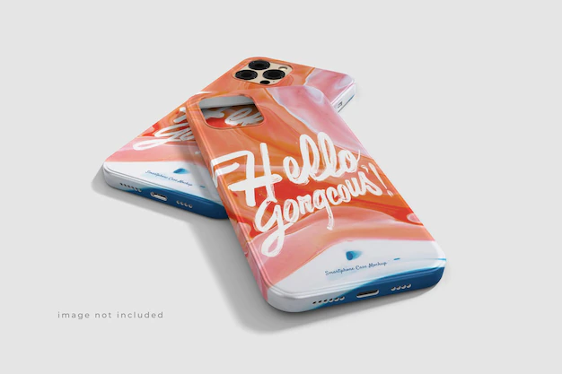 Free PSD | Awesome beautiful phone case mockup