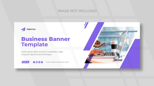 Free PSD | Business facebook cover and panoramic banner template